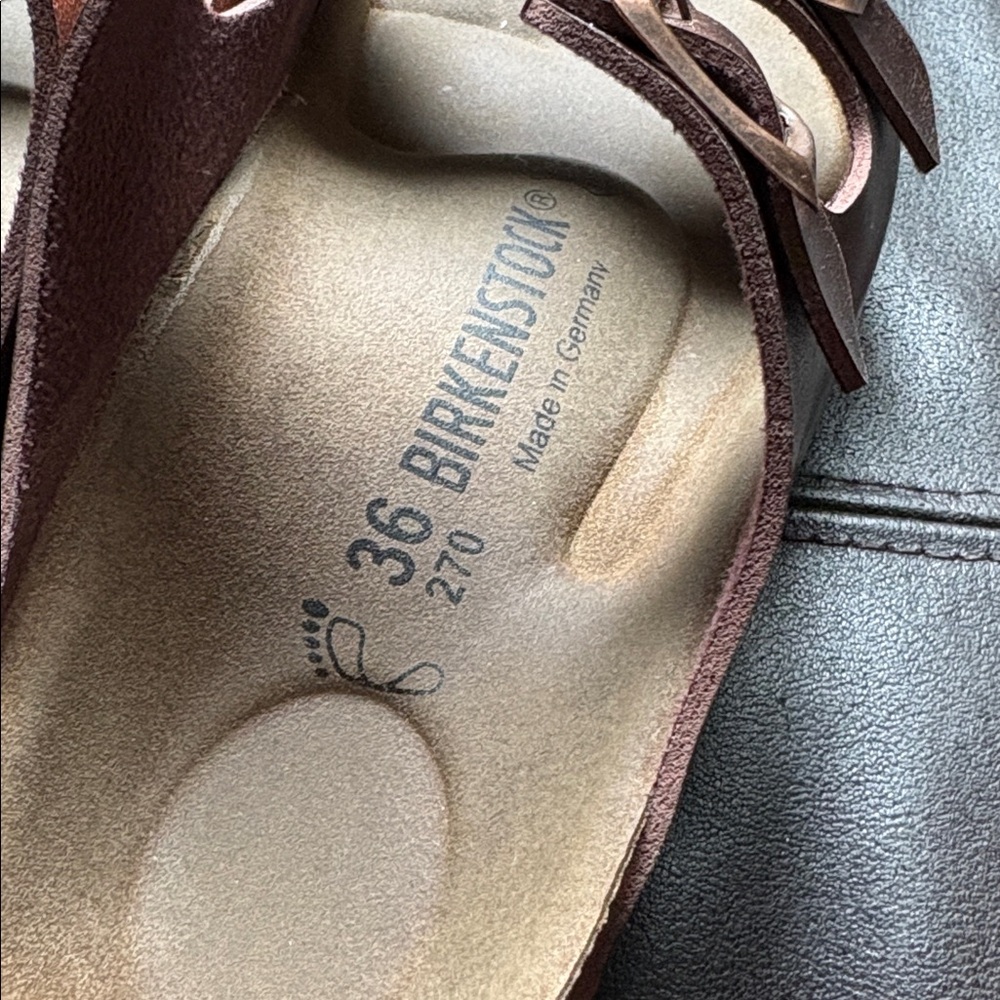 BIRKENSTOCK Arizona Birko-Flor Arizona Metallic Copper( Rose Gold) Sandals - Picture 7 of 17